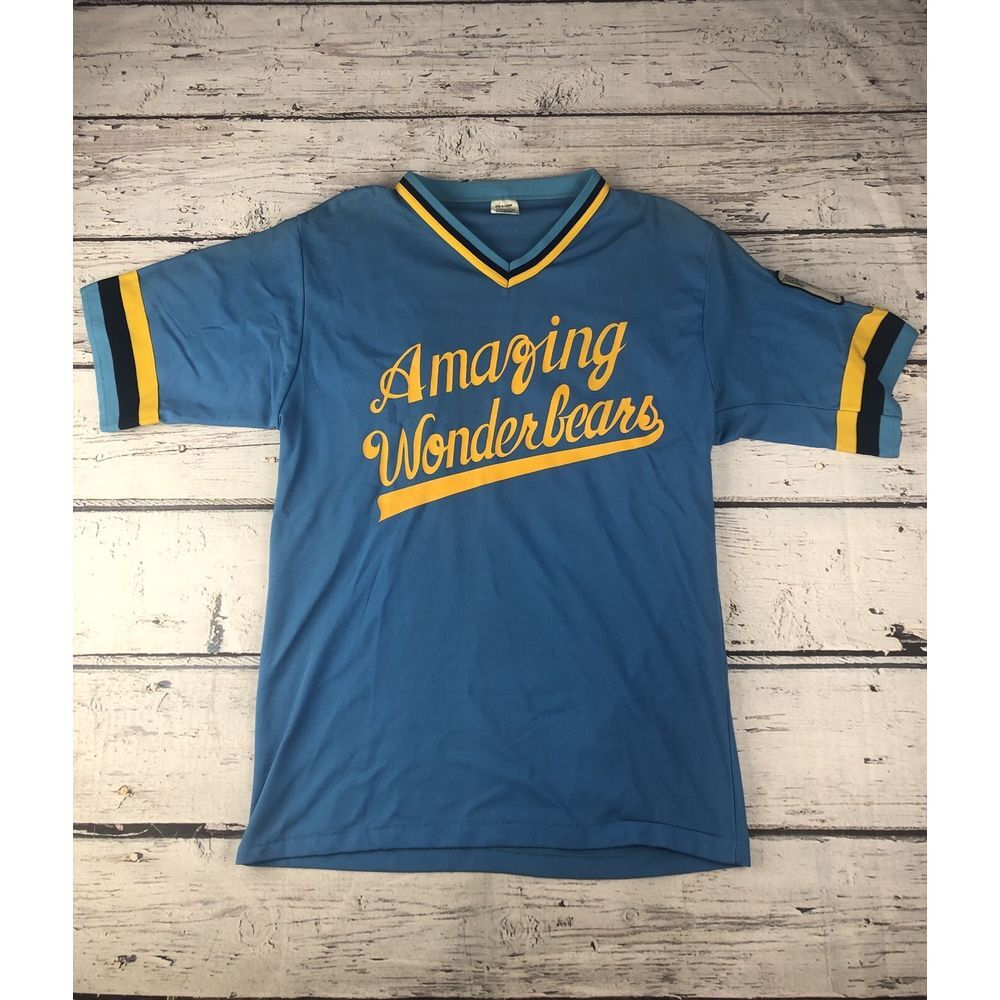 Vintage Don‎ Alleson Amazing Wonderbears Jersey Mens Large Blue Baseball Disney